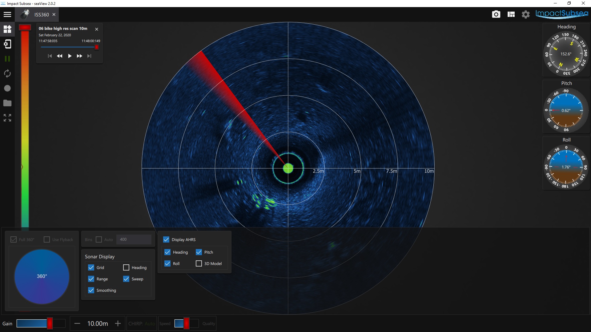 ISS360 Sonar User Interface