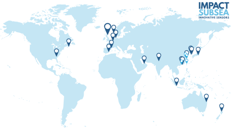 Distributor map of underwater sensors for ROV and AUV