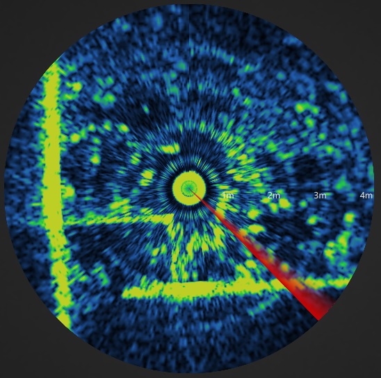 underwater sonar image with no CHIRP