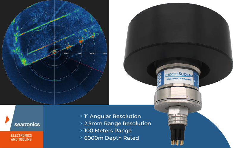 ISS360HD Imaging Sonar with sonar image