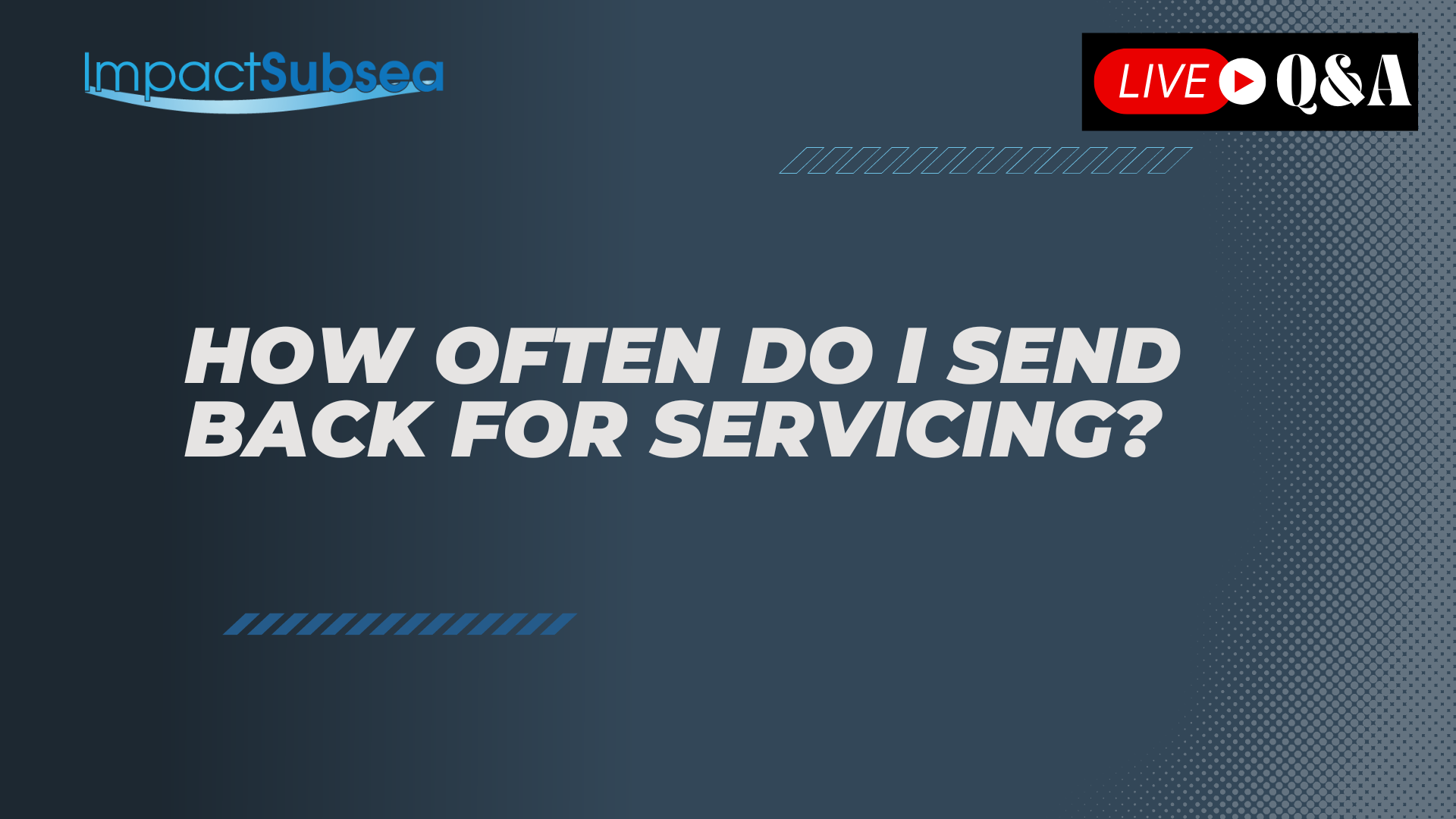 How often do I send back for sonar servicing?