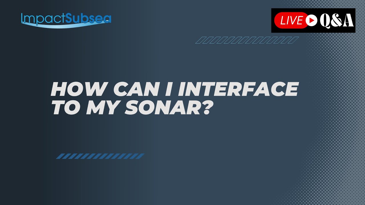 How Can I Interface To My Sonar?