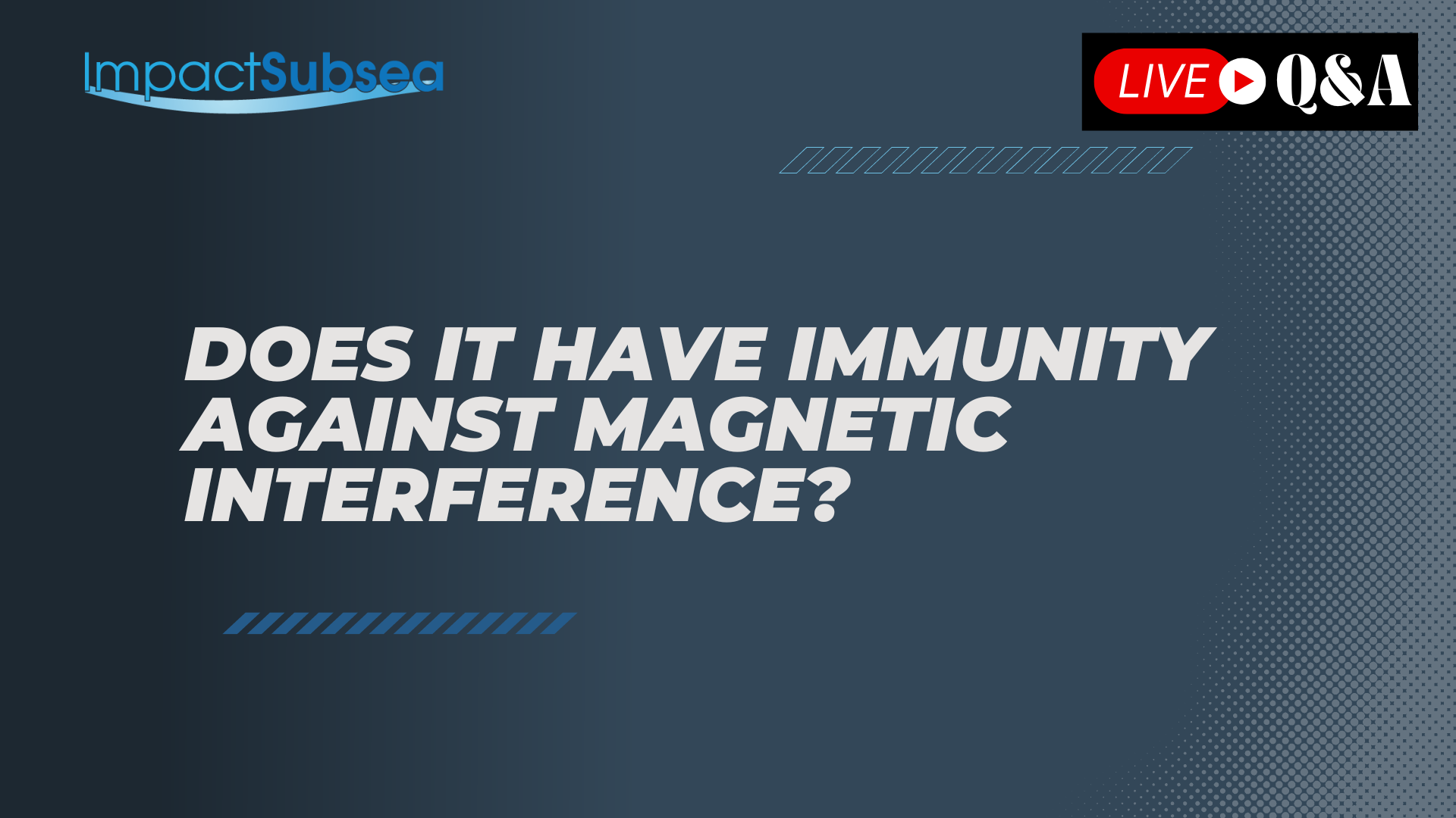 Does the depth sensor ISD4000 [with AHRS] have immunity against temporary magnetic interference