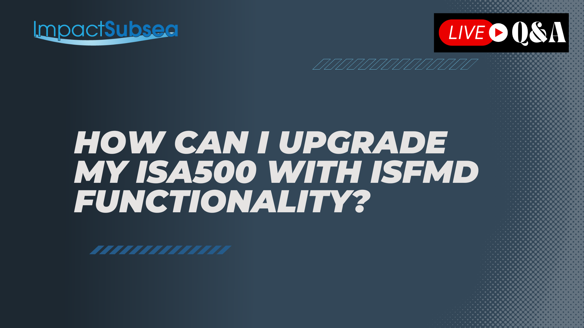 How can I upgrade my ISA500 with ISFMD functionality?