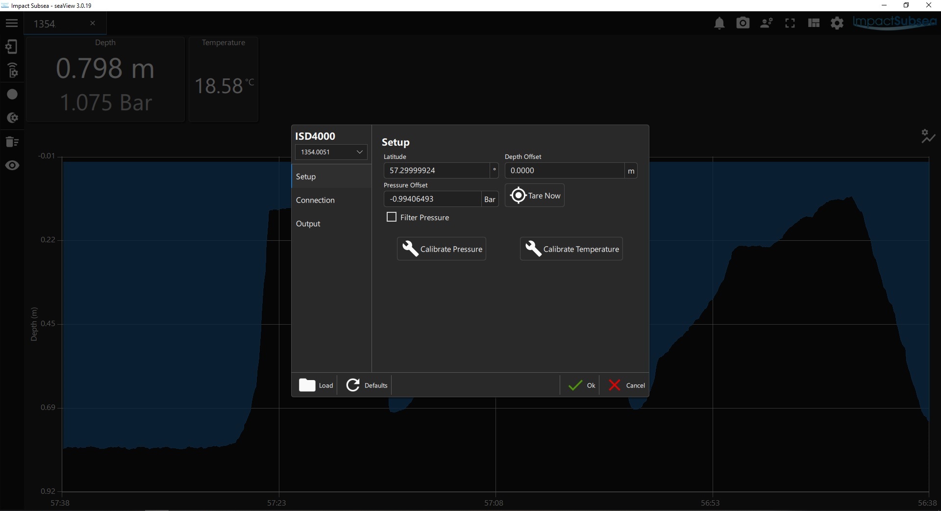 ISD4000 Depth & Temperature Sensor software set up