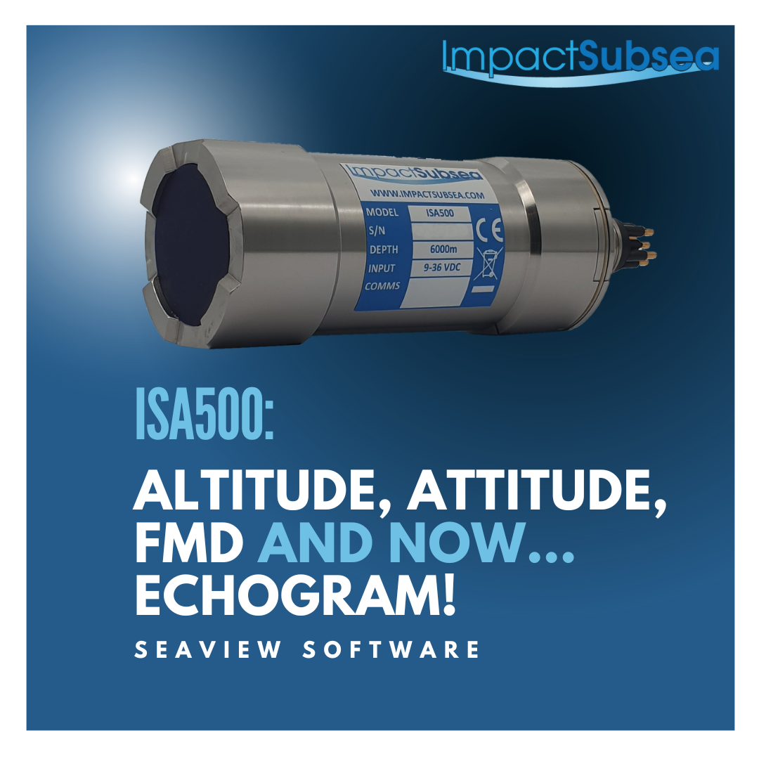 New Feature Launch for the ISA500 - ECHOGRAM. Altitude, Attitude, FMD and now Echogram