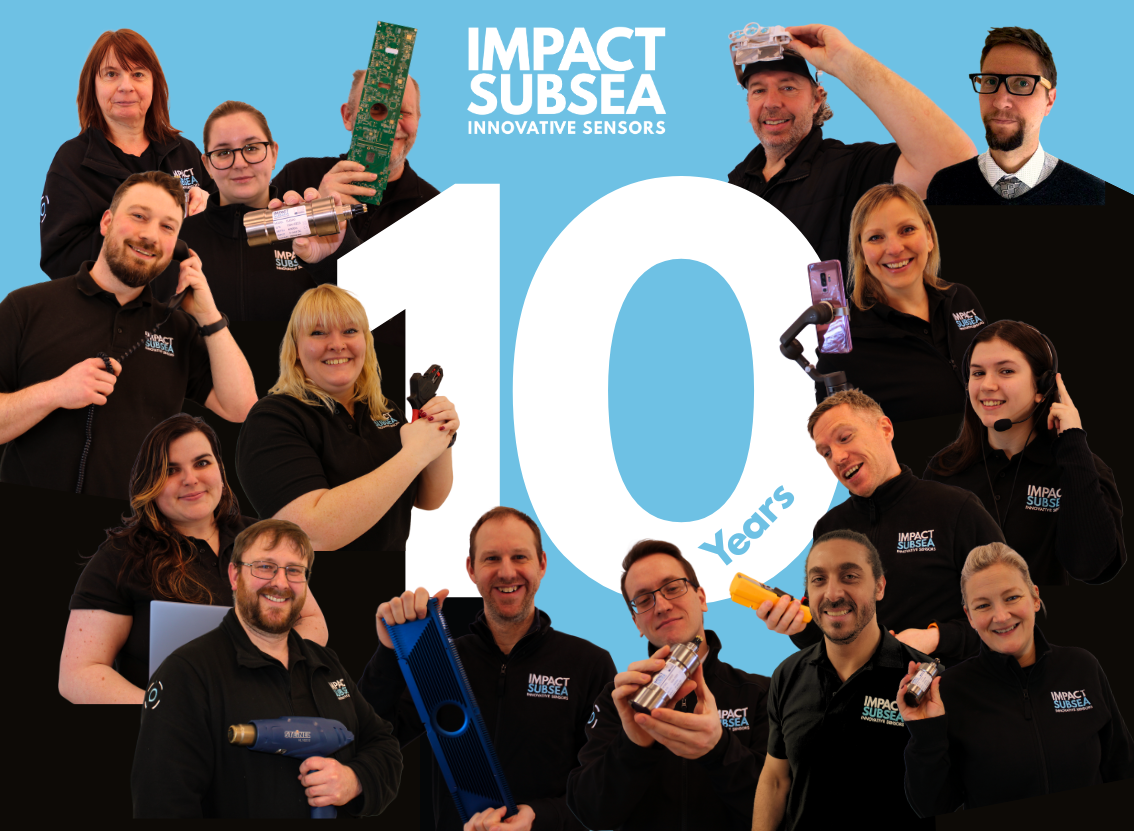 Impact Subsea Team on 10yr Anniversary King's Award