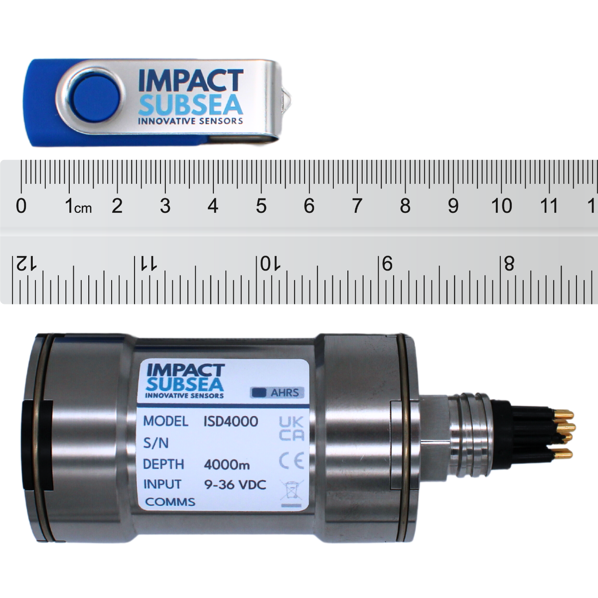 ISD4000 Depth Temp Sensor Scale