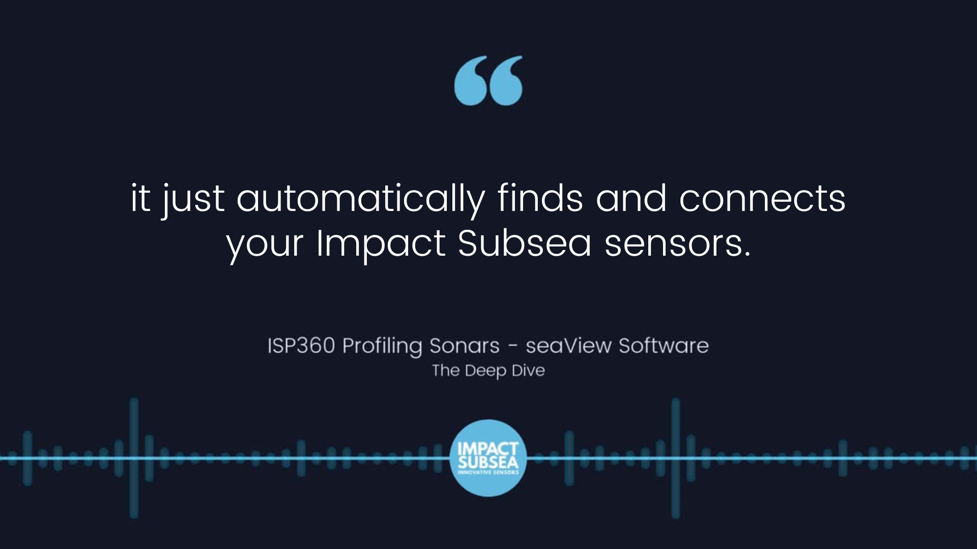 ISP360 Profiling Sonars - seaView Software