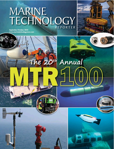 9th consecutive year in Marine Technology Reporter MTR100